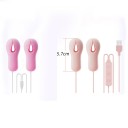 Clips de silicone vibratórios para mamilos com controlo por cabo em forma de molas 10 modos de vibração embalagem discreta 2