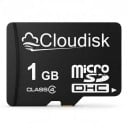 Cloudisk Micro SD 1 GB MicroSD Kárty Class 4 Fekete Dokumentumok, Zene, Fényképek és Kisebb Fájlok Tárolására 1