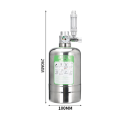 CO2 Generator for Aquariums 1 L Stainless Steel 12V System with Valve and Reactor for Plants and Fish 10 x 29 cm 4