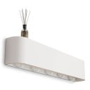 Coadă de perete pentru haine 7 x 52,7 x 10 cm cu cârlige ascunse și raft, coadă modernă, compactă pentru perete în holul de intrare și coridor 1