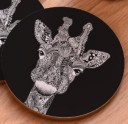 Coaster with Animal Drawing Motif 10
