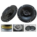 Coaxial HiFi Car Speakers 320W 4 Ω Three-Way Bass Speakers with Metal Frame Rubber Suspension Universal Mounting 2