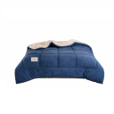 Cobertor de Inverno Reversível 150 x 200 cm 2 kg Cobertor de Veludo com Lã Cobertor Quilted Quente para Cama Cobertor de Inverno Macio 1