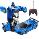 Coche eléctrico RC 2 en 1 con función de transformación de robot, modelo deportivo, juguete de control remoto para niños, coche 2