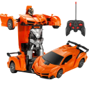 Coche eléctrico RC 2 en 1 con función de transformación de robot, modelo deportivo, juguete de control remoto para niños, coche 4