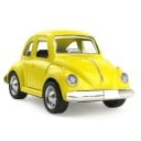 Coche retro para niños Modelo redondeado de un vehículo clásico de aleación metálica y plástico con carrocería brillante Dimensiones 10,5 x 3