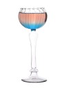 Cocktailglazen op hoge voet decoratieve glazen hoogte 22,7 cm van helder glas 300 ml elegante glazen voor het serveren van cocktails 1