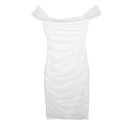 Cocktailkleid mit überschnittenen Schultern 1