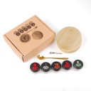 Cocktailrokerset van massief hout, ouderwetse whiskyroker met fruitchips, barkeukengerei voor thuismixologen 1