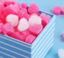 Cœurs en mousse décoratifs 50 pcs 4