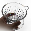 Coffee Dripper for 1–2 Cups Transparent Plastic Manual Coffee Preparation Pour Over Filter for Home Use 1