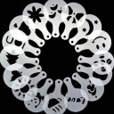 Coffee Image Stencils - 16 Pieces 2