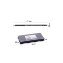 Coffret de 12 crayons à dessin 2H-8B dans une boîte en métal Crayons en bois artistiques pour écrire et dessiner Fournitures scolaires et de bureau 4