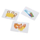 Cognitive Cards Daily Needs 11 x 7 x 3 cm Iron Box with Images Toothpaste Socks Clock Learning Set for Toddlers 3