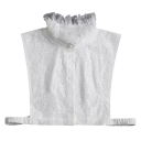 Col faux pour femmes Col montant en dentelle Col décoratif amovible Élégant accessoire pour pull blouse robe 2