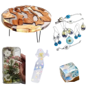 Cola de resina UV de secagem rápida Líquido transparente incolor para fabricação de joias DIY de pendentes Moldagem de decorações Resina 4