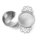 Colador de té de acero inoxidable con cuenco. 1