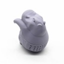 Colador de té de silicona con forma de hipopótamo 4