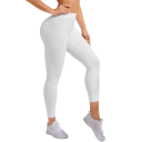 Colanți sport elastici pentru femei, talie joasă, pantaloni de fitness, uscare rapidă, colanți strâmți pentru antrenament și alergare 3
