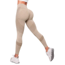 Colanți sport fără cusături pentru femei, pantaloni elastici cu uscare rapidă, cu material respirabil și talie înaltă conică pentru exerciții fizice 6