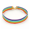 Colar choker arco-íris feminino 1