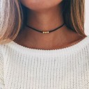 Colar choker feminino com bolinhas 1