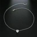 Colar choker feminino com coração 5