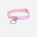 Colar de fita para senhora com círculo 3