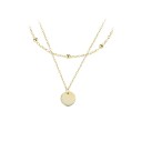 Colar duplo feminino com pendente D425 6