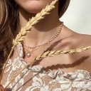 Colar duplo feminino com pérolas 2