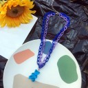 Colar duplo feminino com urso 10