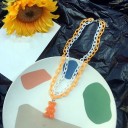 Colar duplo feminino com urso 14