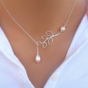 Colar elegante com pérola 3