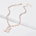 Colar feminino com a letra A2664 4