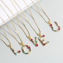 Colar feminino com a letra D124 3