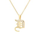 Colar feminino com a letra D209 9