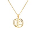 Colar feminino com a letra D209 20