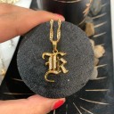 Colar feminino com a letra D209 1