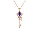 Colar feminino com chave M125 4