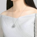 Colar feminino com círculo M75 2