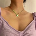 Colar feminino com coração A1920 1