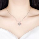 Colar feminino com coração D489 3