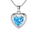 Colar feminino com coração D566 4