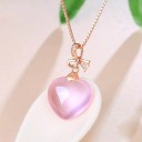 Colar Feminino com Coração D604 2