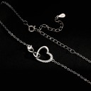 Colar feminino com coração D662 5