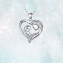 Colar Feminino com Coração D762 2