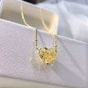 Colar feminino com coração D844 6