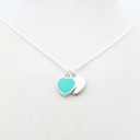 Colar feminino com coração N8 vermelho