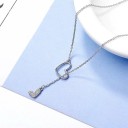 Colar feminino com corações G636 4