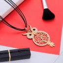 Colar feminino com coruja D282 4